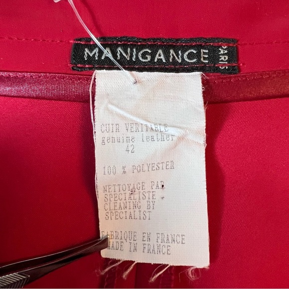 MANIGANCE Leather Waist Trousers - Picture 16 of 16